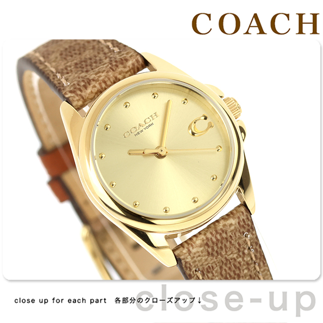 【超特価！】コーチ シグネチャー 14501610 レディース クォーツ腕時計㊿ COACH（コーチ） グレイソン クォーツ 電池式 腕時計 ブランド