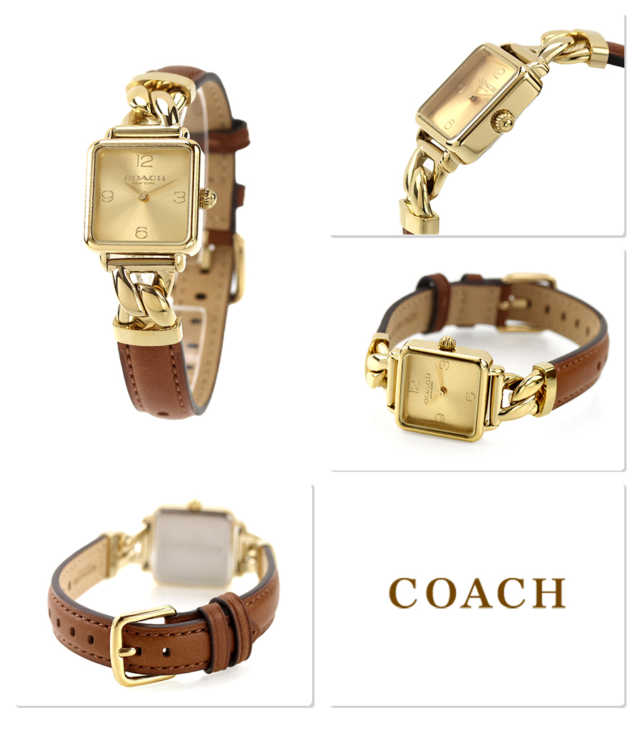 【新品】コーチ COACH 腕時計 レディース 14504555 キャス CASS クォーツ 電池式 ゴールドxキャメルブラウン アナログ表示 COACH（コーチ） キャス クォーツ 電池式 腕時計 ブランド レディース