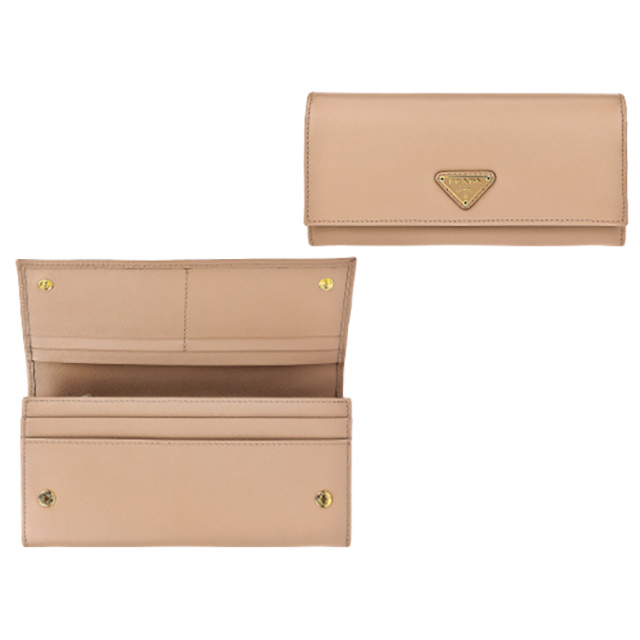 PRADA（プラダ） 長財布 レディース ブランド レザー 1MH132 ピンク