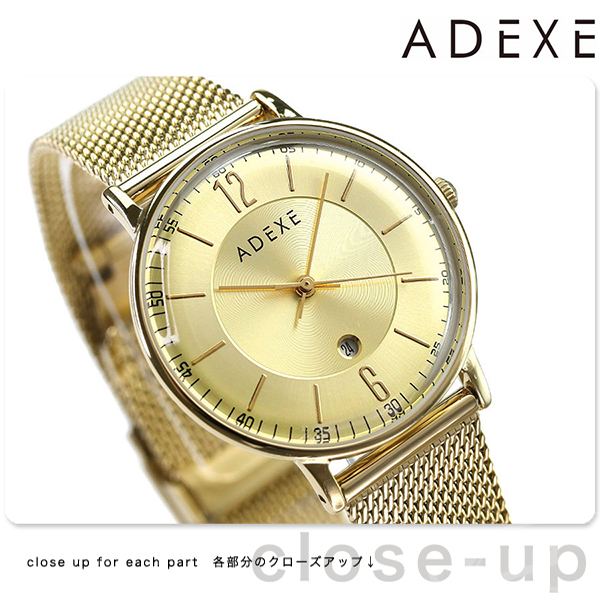 格安正規店 アデクス 時計 ゴールド 腕時計のななぷれ - 通販 - PayPayモール ADEXE レディース 腕時計 2043B-T01-JP20SEP プチ 33mm 超歓迎特価