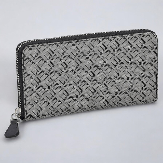 ✨つん✨ ✰ dunhill✰ダンヒル✰ハーフコート✰グレー✰ラグラン袖 dunhill（ダンヒル） 二つ折り財布 シグネチャー柄 グレー