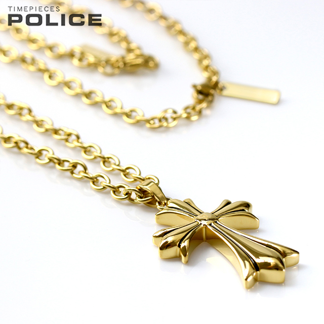 ポリス　ネックレス　TOKEN　ステンレス　ゴールドカラー　POLICE 楽天市場】【国内正規品】POLICE ネックレス ポリス ゴールド
