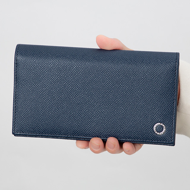 BVLGARI（ブルガリ） 長財布 メンズ ブランド レザー 288259 ネイビー