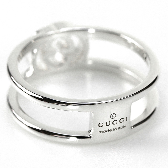 ⚪︎GUCCI グッチ インターロッキング リング シルバー 925 8号