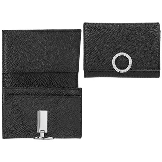 BVLGARI 名刺入れ ブラック/グレー BVLGARI（ブルガリ） 名刺入れ メンズ レディース ブルガリ・ブルガリ