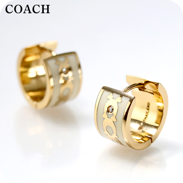 COACH（コーチ） ピアス レディース ロゴ フープ 両耳用 408098GLD100