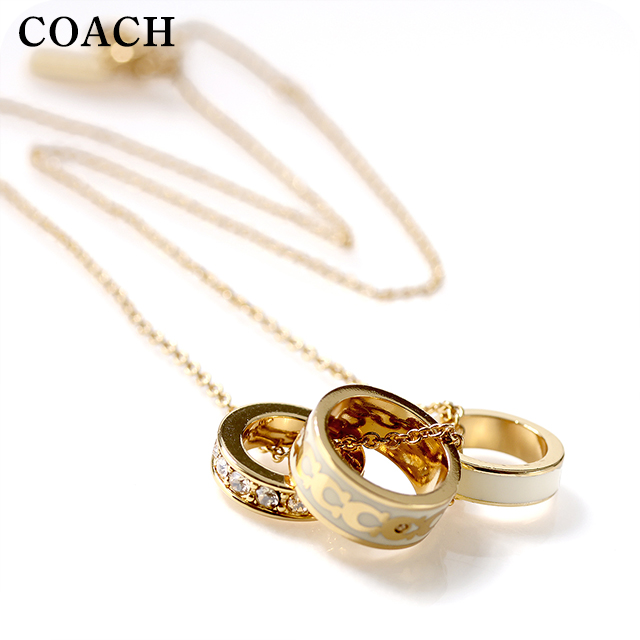 コーチ COACH ゴールド ロゴ ネックレス COACH コーチ ネックレス レディース ロゴ クリスタル