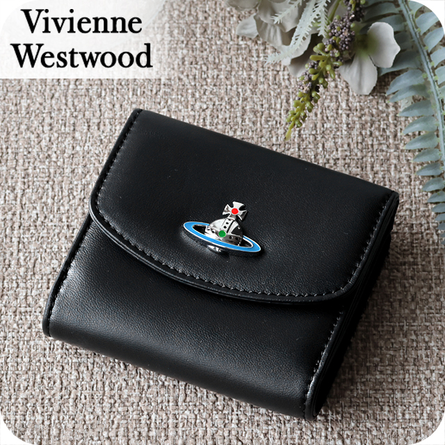 お値下げ‼️ヴィヴィアンウエストウッドエグゼクティブ3つ折り財布レザー Vivienne Westwood（ヴィヴィアンウエストウッド） 二つ折り財布