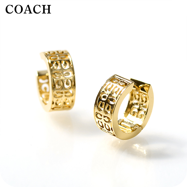 COACH（コーチ） ピアス レディース ブランド ロゴ フープ 両耳用 