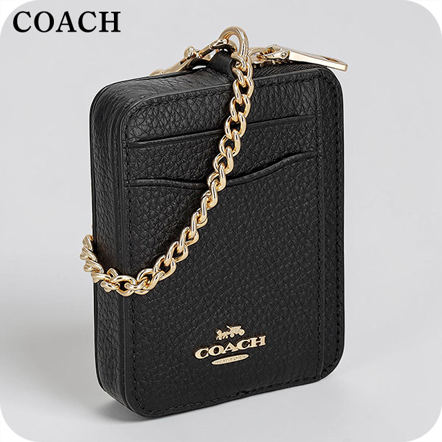紅茶花伝 COACH ケース 黒色 新品未使用 COACH（コーチ） コインケース コンパクト レディース ブランド COACH