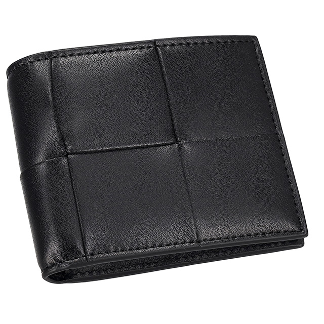 美品 RFID搭載 近年モデル BOTTEGA VENETA 二つ折り財布 黒 美品 RFID搭載 近年モデル BOTTEGA VENETA 二つ折り財布 黒