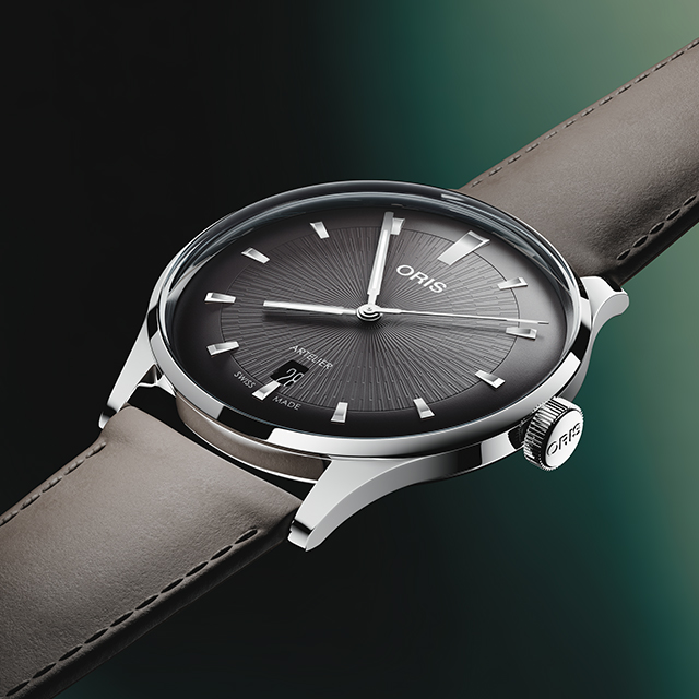 オリス アートリエ デイト 38mm 自動巻き 腕時計 ブランド メンズ ORIS
