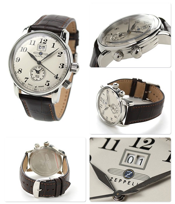 セール大得価 ツェッペリン 腕時計 腕時計のななぷれ - 通販 - PayPayモール LZ127 グラーフ デュアルタイム 7644-5 大得価安い