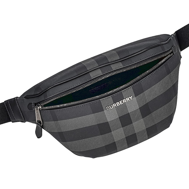 BURBERRY バーバリーフレグランス スリングバッグ ボディバッグ ブラック BURBERRY（バーバリー） ボディバッグ メンズ レディース ブランド