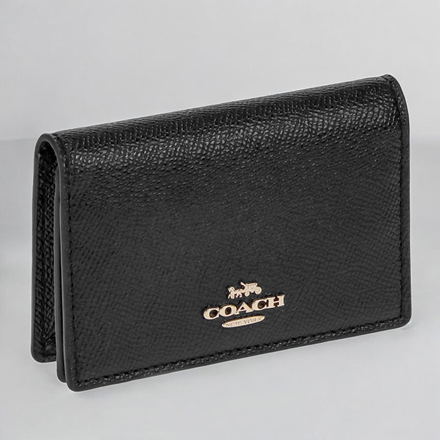 COACH ブラックレザー名刺入れ 品番87731 黒 名刺入れ Amazon | コーチ カードケース 87731-IMBLK COACH 名刺入れ マチ