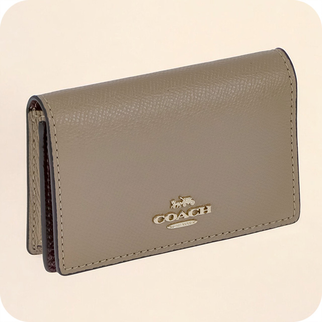 COACH ベージュ レザー 名刺入れ 箱入り 87731-imtau.jpg