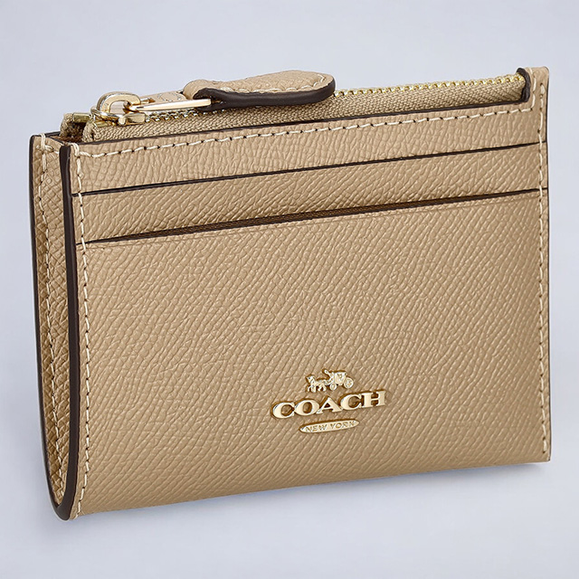 コーチファクトリー COACH FACTORY ケース 小銭入れ キーリング付き マルチケース 88250 IMTAU レディース トープ ベージュ 財布 COACH（コーチ） コインケース レディース ブランド COACH 88250 IMTAU
