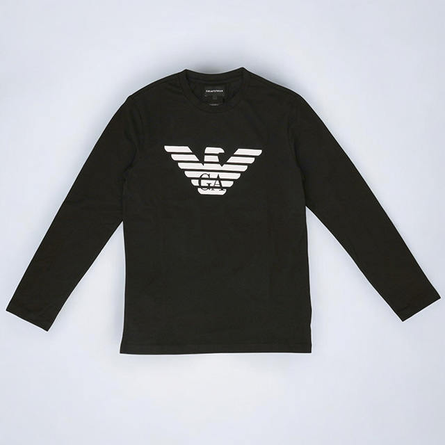 国内即発 EMPORIO ARMANI 8N1TN5 1JPZZ 0022 Ｔシャツ Emporio Armani T-shirts and men's pole 8n1tn5 1jpzz 0022 black