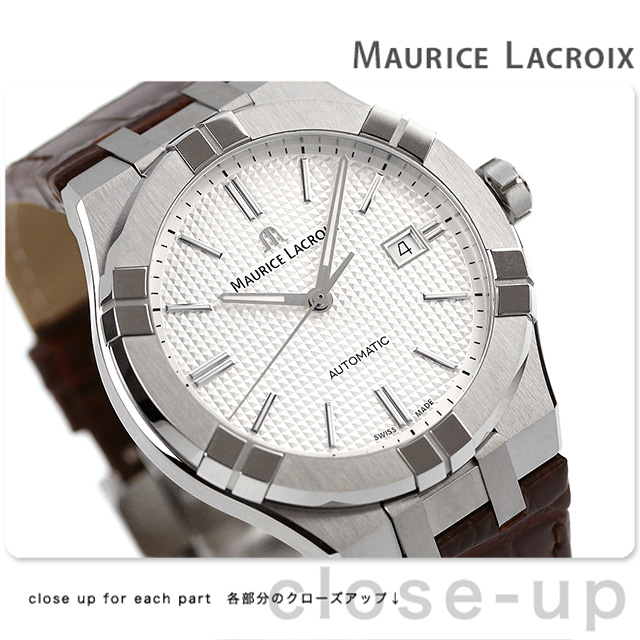 モーリスラクロア アイコン オートマティック 40mm 自動巻き 機械式 腕時計 メンズ 革ベルト MAURICE LACROIX  AI6008-SS001-130-1 アナログ : ai6008-ss001-130-1 : 腕時計のななぷれ - 通販 - Yahoo!ショッピング