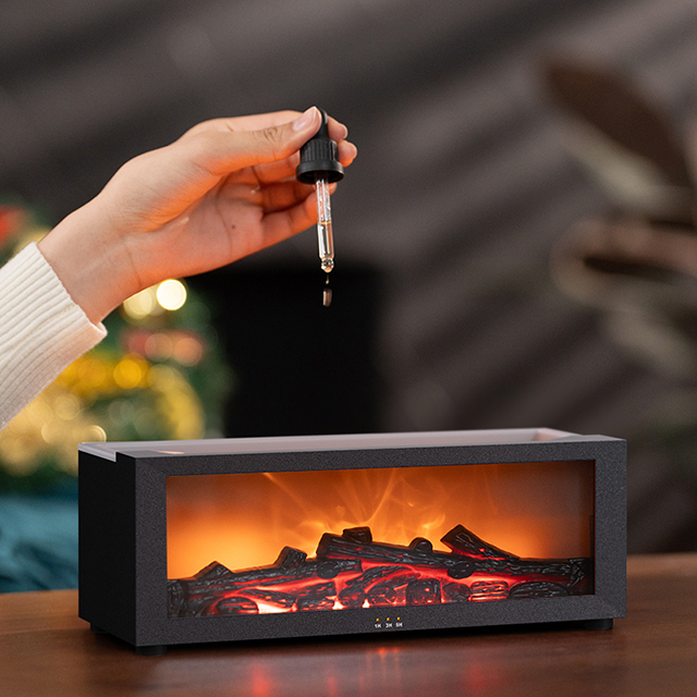 アロマディフューザー ブランド Flame Fireplace Aroma Diffuser with