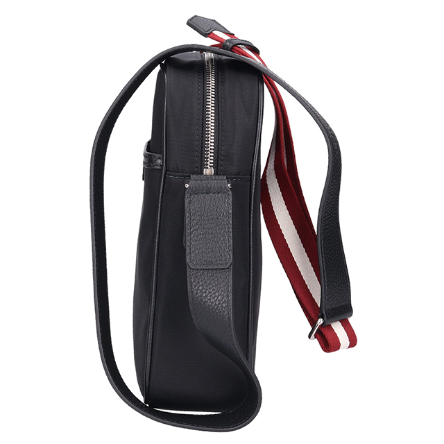 【美品】バリー ウルフソン ボディバッグ ショルダー バッグ ブラック Bally（バリー） ショルダーバッグ メンズ レディース ブランド ボディ