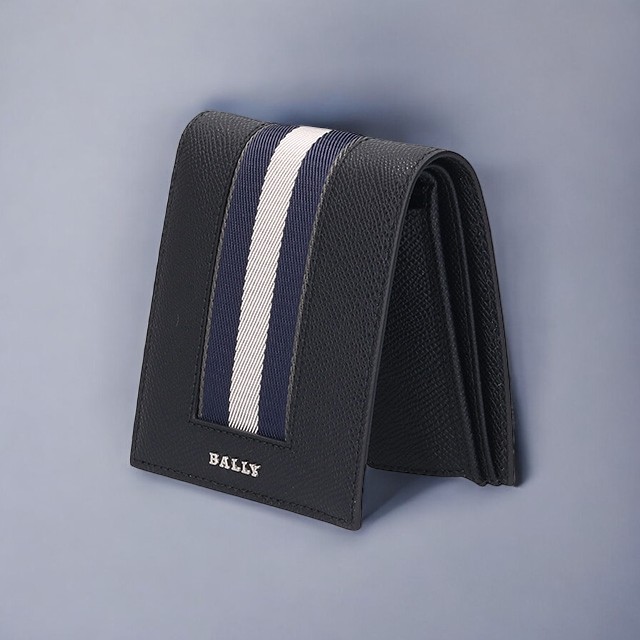 BALLY バリー　ブラック　ネイビー　レザー 二つ折り財布 楽天市場】BALLY バリー CROSSING Bi-Fold Wallet 二つ折り財布