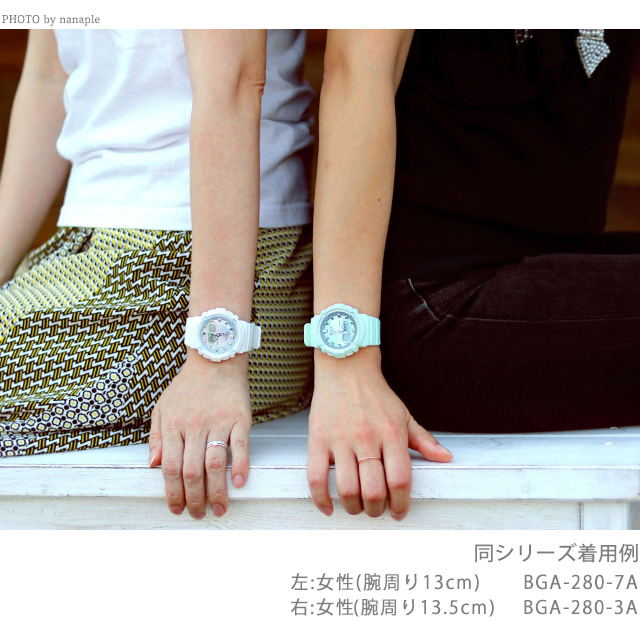 タイム Baby-G カシオ 時計 ピンクゴールド×コーラルピンク 腕時計のななぷれ - 通販 - PayPayモール ベビーG BGA-280 ワールドタイム レディース 腕時計 BGA-280-4ADR CASIO ショックレ