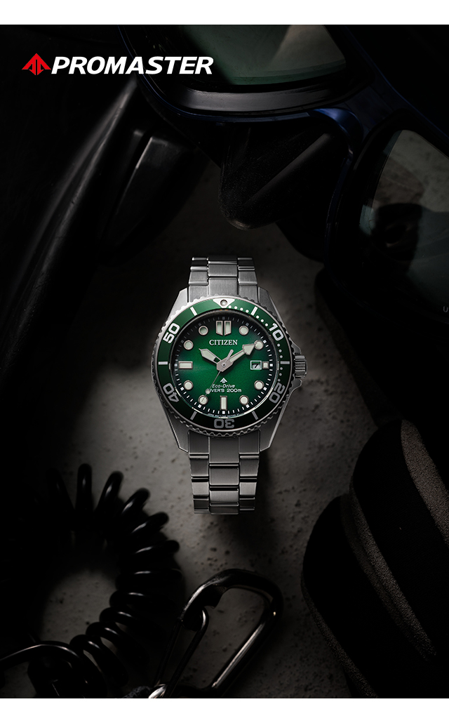 [美品]シチズン プロマスター 200mダイバーズウオッチ ソーラー MARINE シチズン プロマスター マリン ダイバー200m エコドライブ