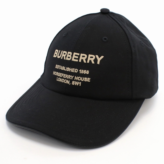 バーバリー ブランド キャップ メンズ BURBERRY コットン レザー
