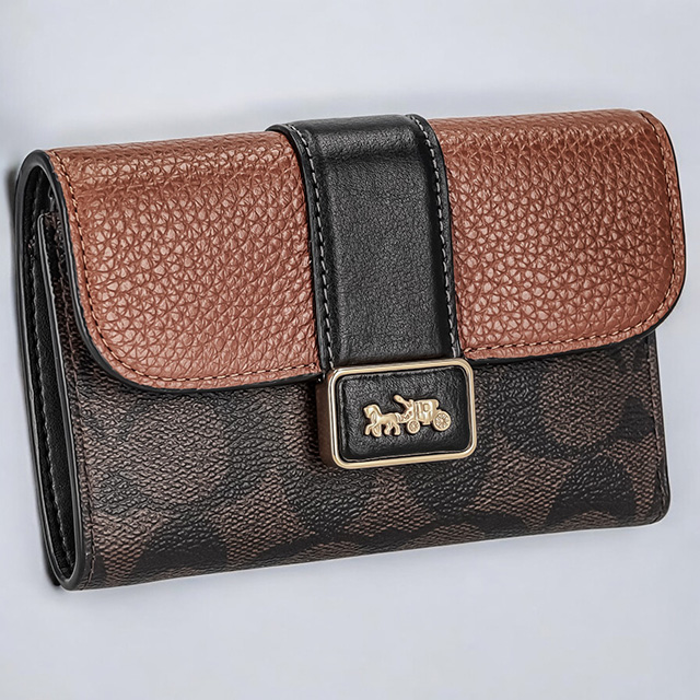 COACH（コーチ） 二つ折り財布 レディース ブランド シグネチャー
