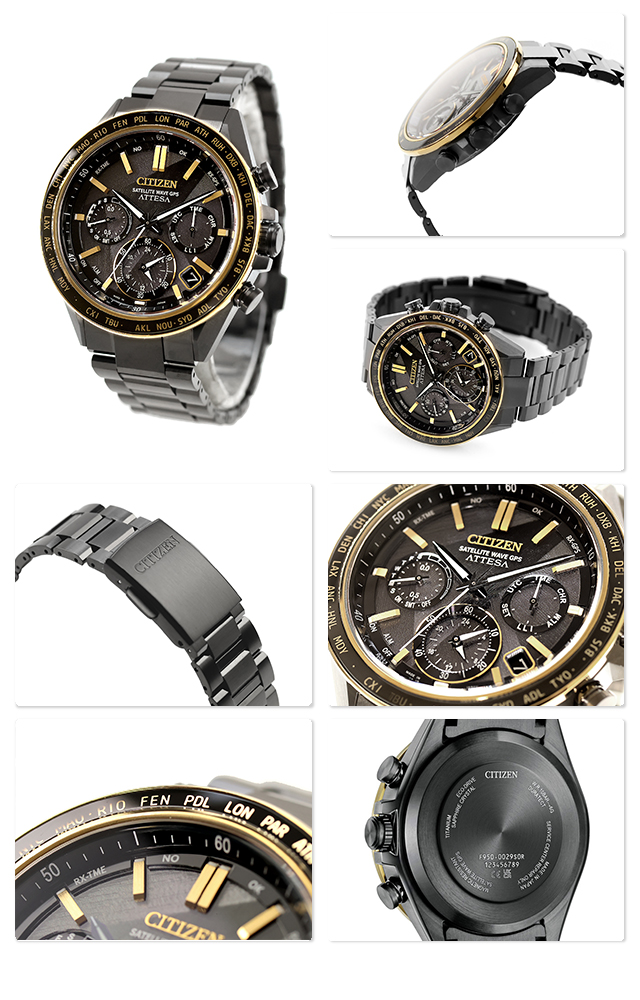 CITIZEN アテッサ ATTESA AT3850-51E チタン　ジャンク品 ACT Line シチズン アテッサ LIGHT in BLACK Eco-Drive 50th