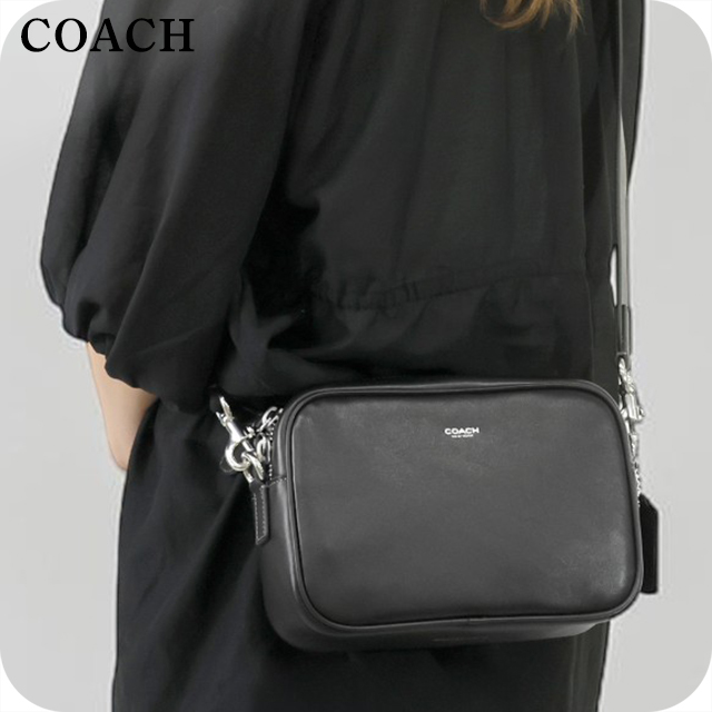 【極美品】コーチ　COACH　ホワイト・ブラック ボディバッグ COACH（コーチ） ショルダーバッグ レディース ブランド カメラバッグ