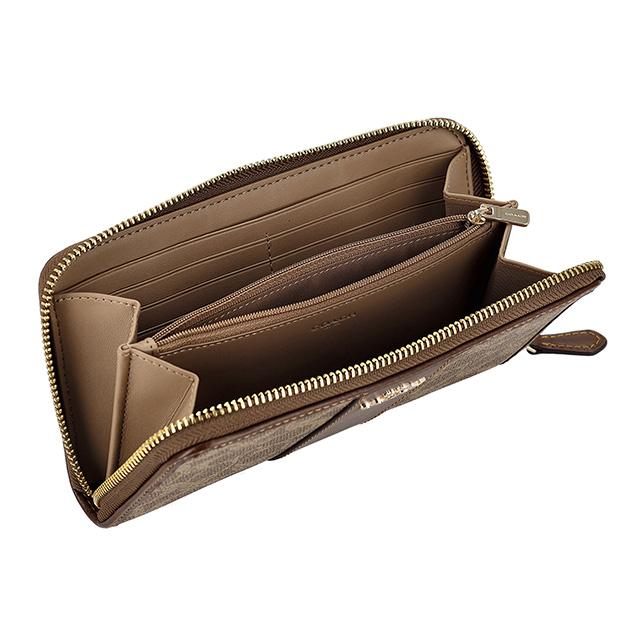 【COACH】  新品 正規品 　長財布 COACH（コーチ） 長財布 レディース ブランド COACH CCQ07 IMXDM