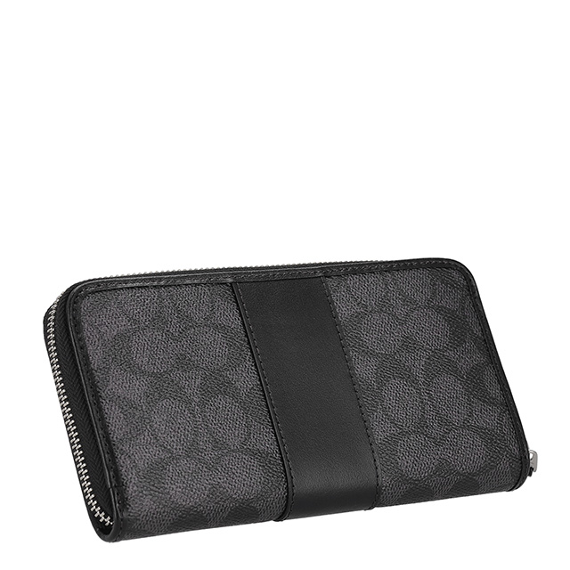 COACH（コーチ） 長財布 メンズ ブランド COACH CCQ07 SVO1U ブラック