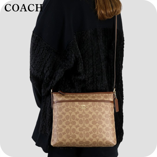 なでおこ。美品COACH ブラウン メッセンジャーバッグ COACH（コーチ） ショルダーバッグ メッセンジャーバッグ レディース