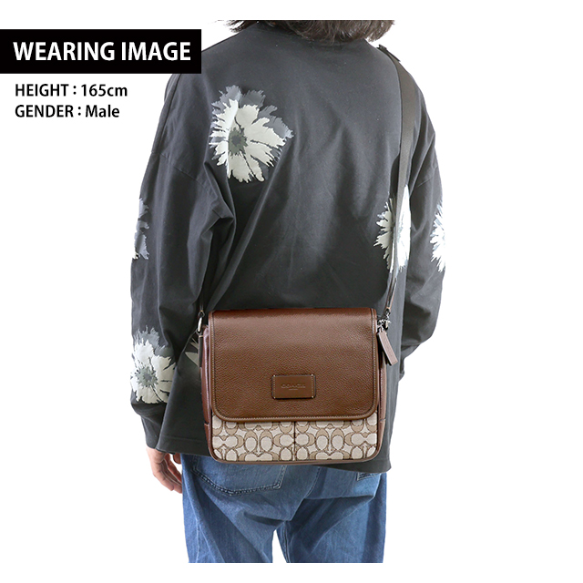 COACH コーチ メンズ ショルダーバッグ ブラウン COACH - コーチ／COACH バッグ ショルダーバッグ 鞄 メンズ 男性