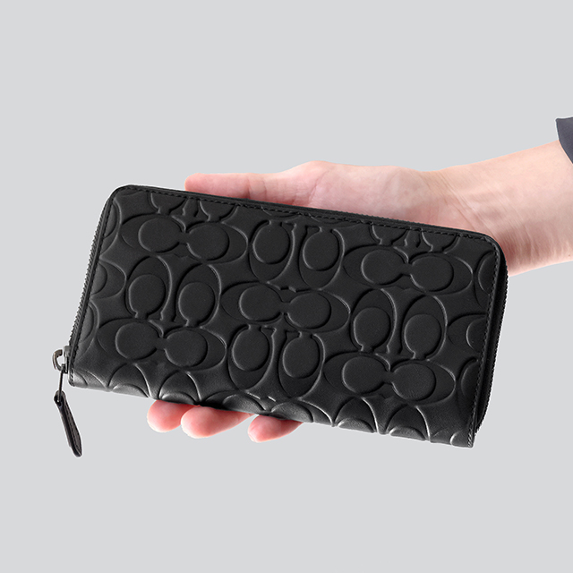 【新品/日本限定】コーチCOACHアウトレット長財布CE551黒ブラック小銭入 COACH（コーチ） 長財布 メンズ レディース ブランド COACH India
