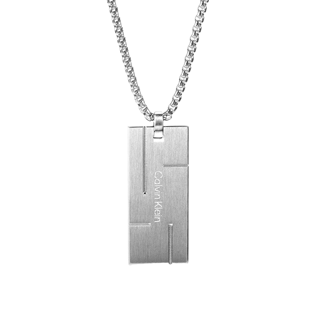 【新品】カルバンクライン   ジュエリー・アクセサリー メンズ 35000058 GRID FAMILY Calvin Klein（カルバン・クライン） ネックレス ペンダント メンズ