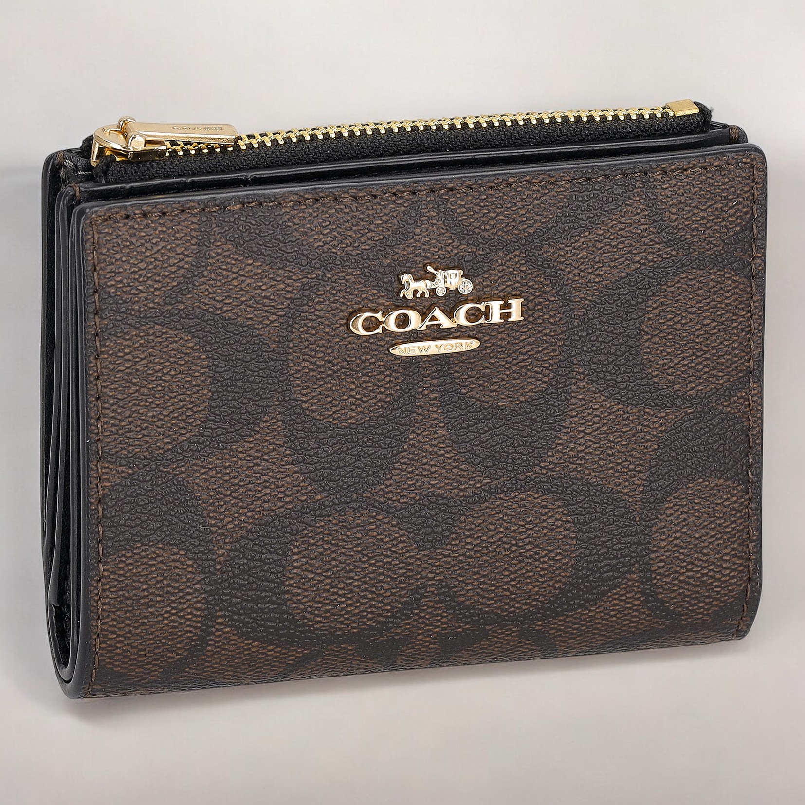 COACH コーチ 二つ折り財布 レディース ブランド CM852 ダーク