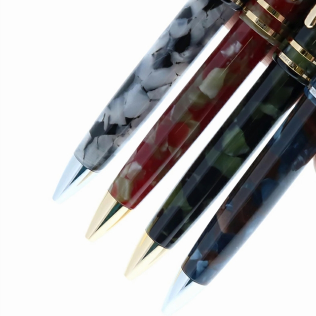 【新品22本まとめ売り】コンクリン 万年筆 シンメトリック レッドジャスパー コンクリン ボールペン レジン 台湾 シンメトリック レッドジャスパー