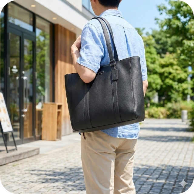 COACH（コーチ） トートバッグ 2way ショルダーバッグ メンズ レザー