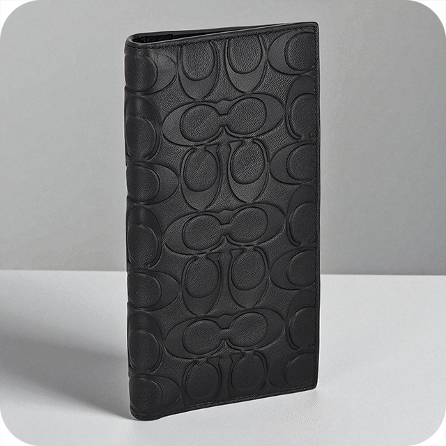 コーチ 長財布 メンズ ブランド COACH レザー CW356 BK BK ブラックの