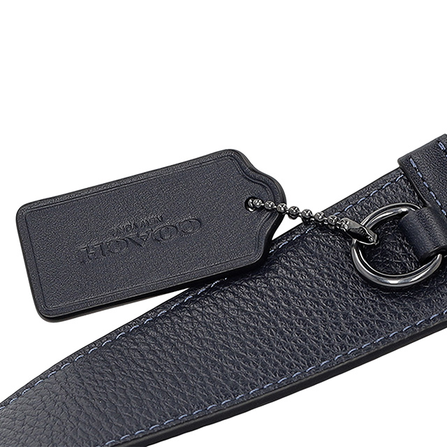 COACH ネイビー ショルダー ロゴ入り COACH レディースショルダーバッグ（色：ネイビー系）｜バッグ