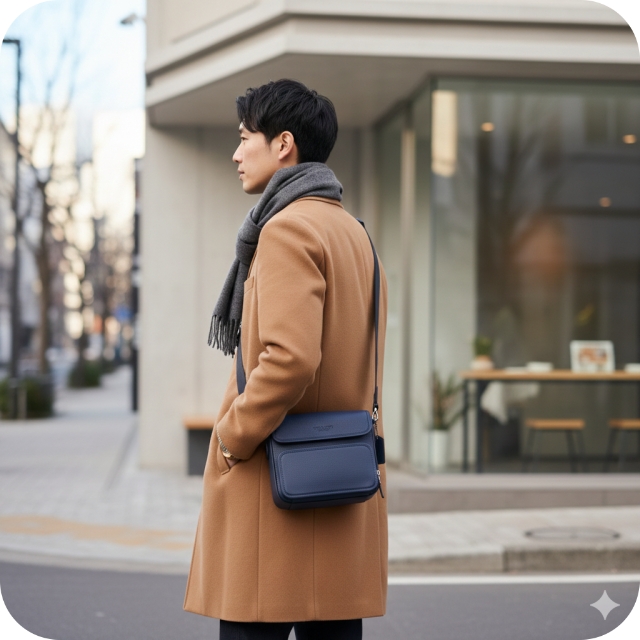 Coachメンズ　ビジネスショルダー紺 コーチ ショルダーバッグ メンズ ブランド COACH CL952 QBBHP