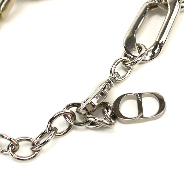 美品　ChristianDior ディオール　ブレスレット　シルバー　プレート DIOR/ChristianDior(ディオール/クリスチャンディオール