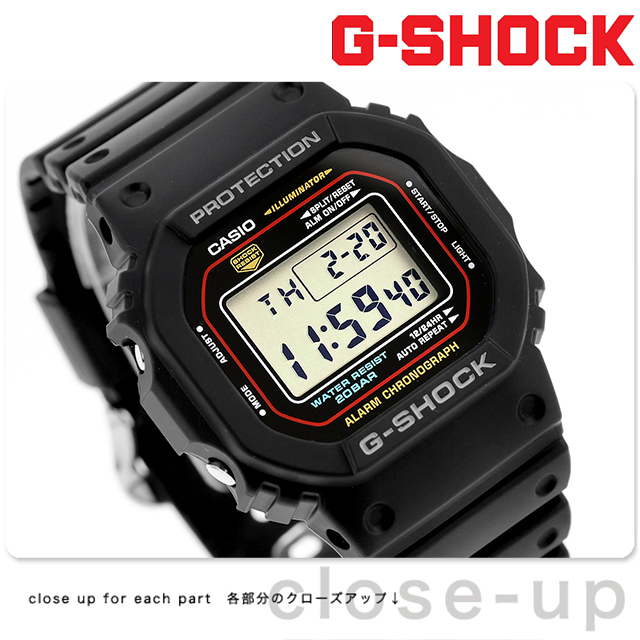 G-SHOCK gショック ジーショック クォーツ 電池式 DW-5600RL-1
