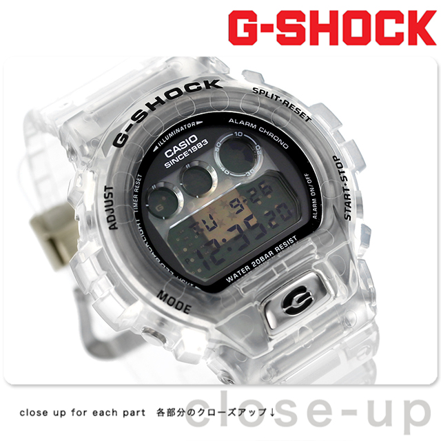 時計 G-SHOCK DW-6940RX-7JR CASIO G-SHOCK 40TH ANNIVERSARY CLEAR REMIX DW-6940RX-7JR LIMITED