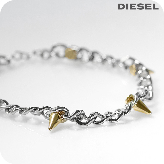 DIESEL（ディーゼル） ブレスレット メンズ レディース シルバー