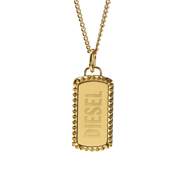 【お値下げ可⭕️】DIESEL ディーゼル ドッグタグ チェーン ネックレス dx1455040-cya.jpg