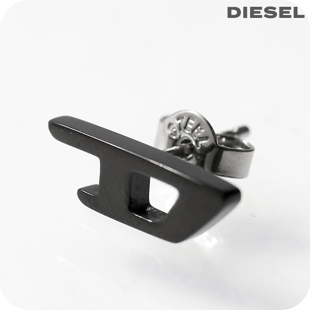 DIESEL ディーゼル ピアス 片耳用 シングル スタッドピアス DIESEL（ディーゼル） ピアス メンズ ブランド ロゴ スタッド 片耳用